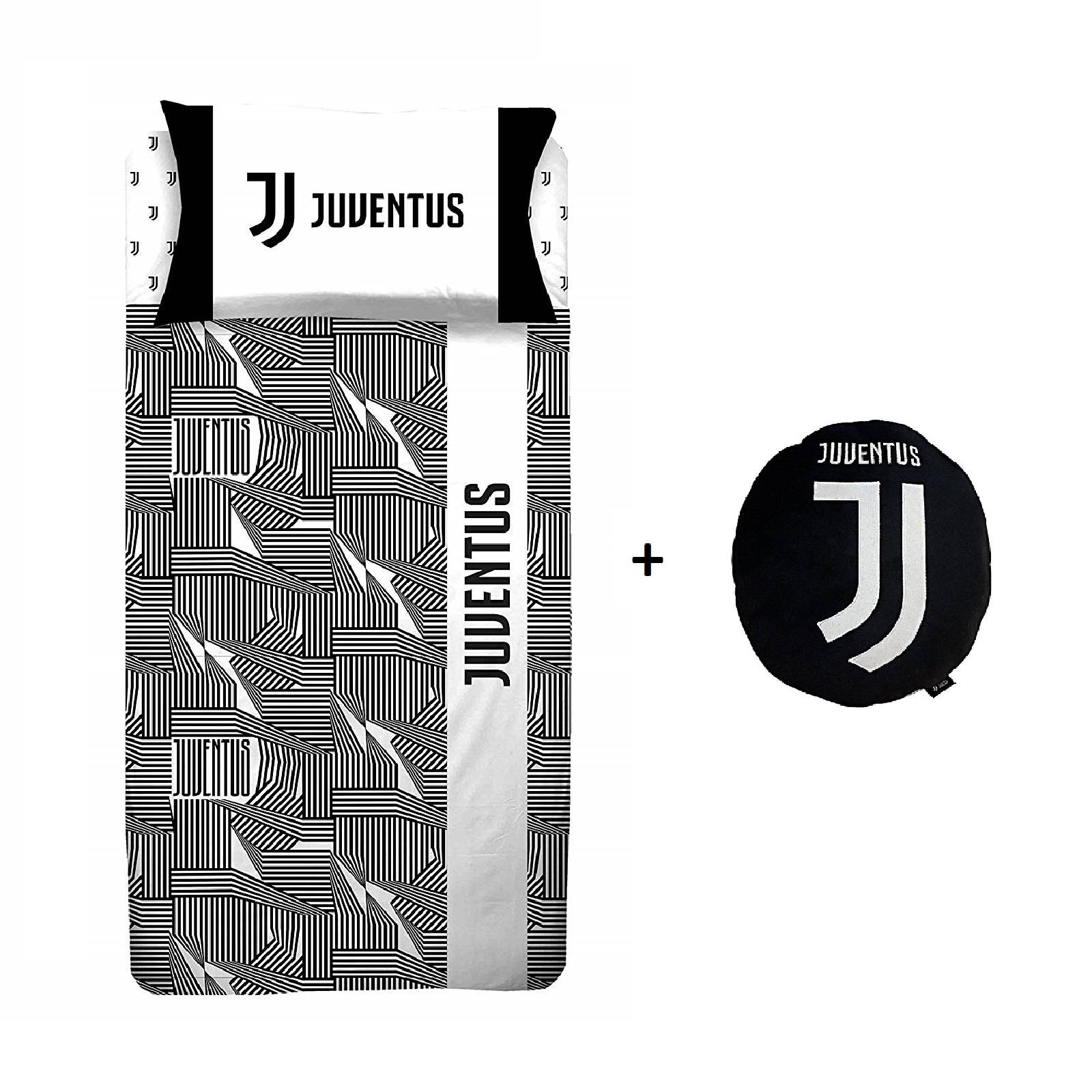 Juventus nuovo logo completo lenzuola una piazza letto singolo + cuscino sagomato
